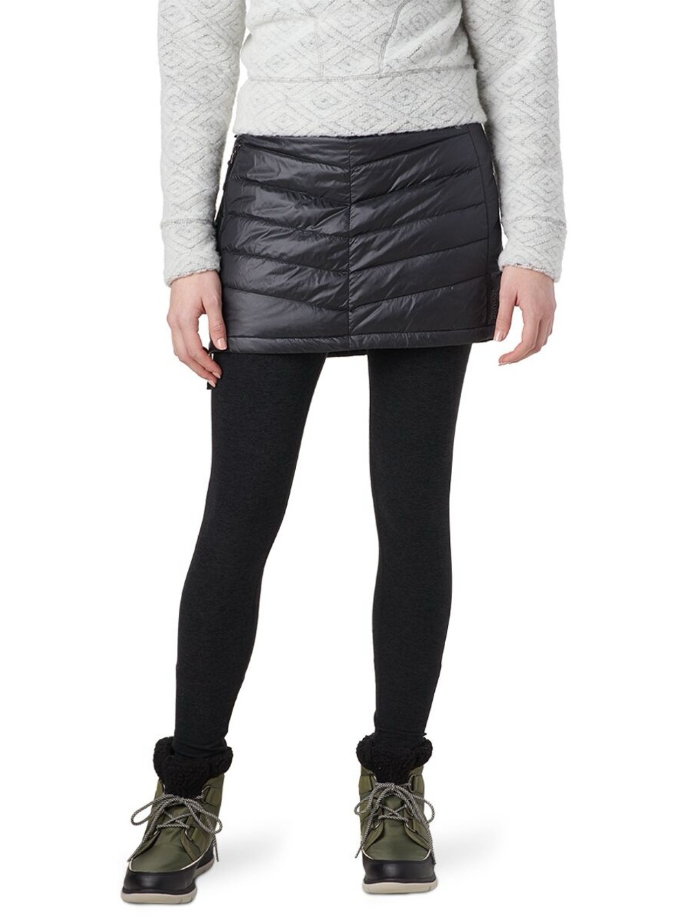Skhoop Mini Down Skirt Black Size Medium